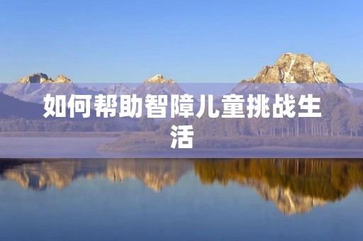 如何帮助智障儿童挑战生活