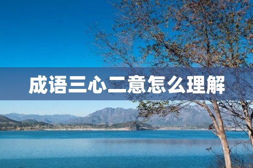 成语三心二意怎么理解