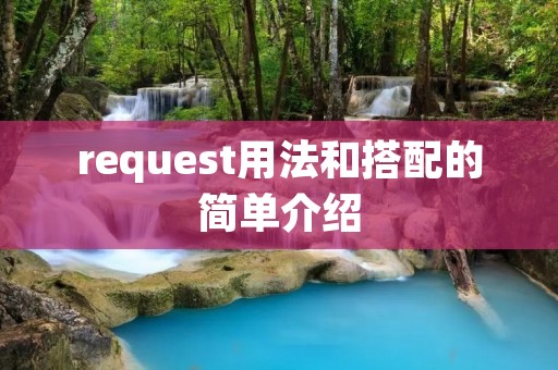request用法和搭配的简单介绍 request用法和搭配的简单介绍