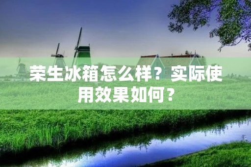 荣生冰箱怎么样?实际使用效果如何? 荣生冰箱怎么样?实际使用效果如何?