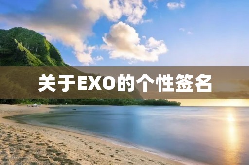 关于EXO的个性签名