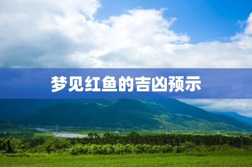 梦见红鱼的吉凶预示