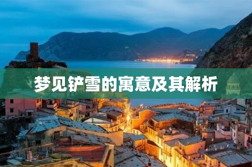 梦见铲雪的寓意及其解析