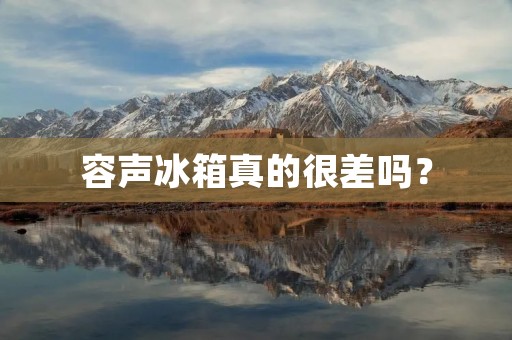 容声冰箱真的很差吗？