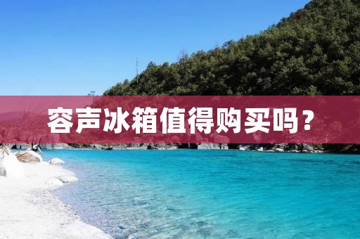 容声冰箱值得购买吗? 容声冰箱值得购买吗?