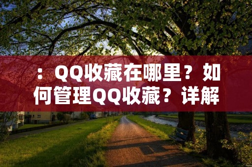：QQ收藏在哪里？如何管理QQ收藏？详解QQ收藏的使用方法！
