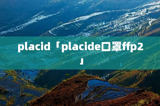 placid「placide口罩ffp2」