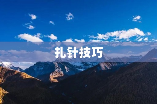 扎针技巧：针灸师必备技能