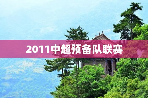 2011中超预备队联赛:未来足球明星的摇篮 2011中超预备队联赛:未来足球明星的摇篮