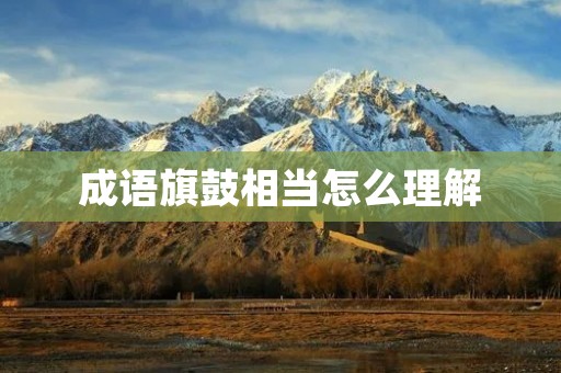 成语旗鼓相当怎么理解