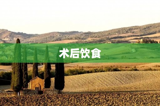 术后饮食:如何科学恢复身体健康? 术后饮食:如何科学恢复身体健康?