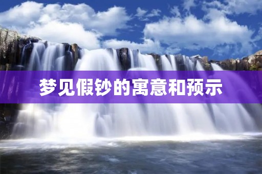 梦见假钞的寓意和预示