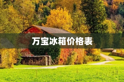 万宝冰箱价格表:查看最新价格,选择适合自己的型号