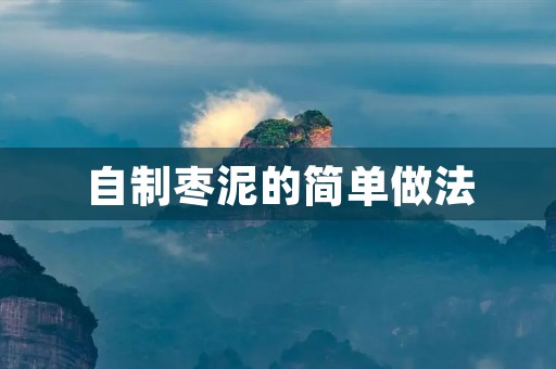 自制枣泥的简单做法 自制枣泥的简单做法