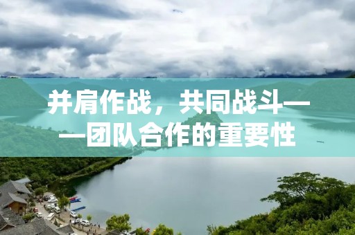并肩作战，共同战斗——团队合作的重要性