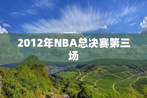 2012年NBA总决赛第三场：热火主场逆转马刺，闷声扳回一城