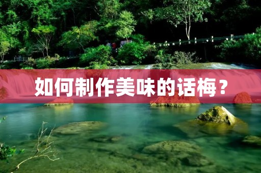 如何制作美味的话梅? 如何制作美味的话梅?