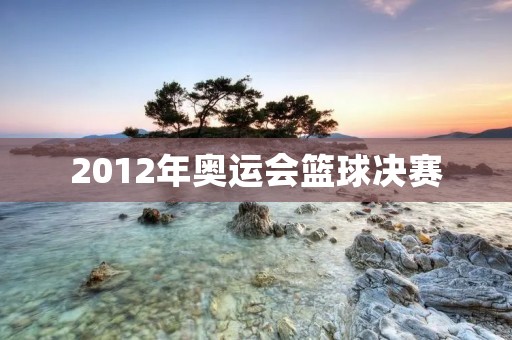 2012年奥运会篮球决赛：美国VS西班牙
