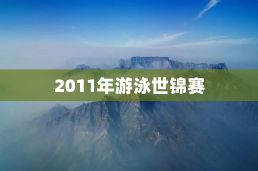 2011年游泳世锦赛：中国游泳崛起的里程碑
