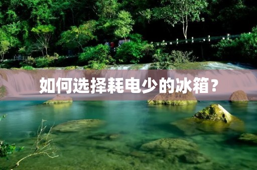 如何选择耗电少的冰箱?