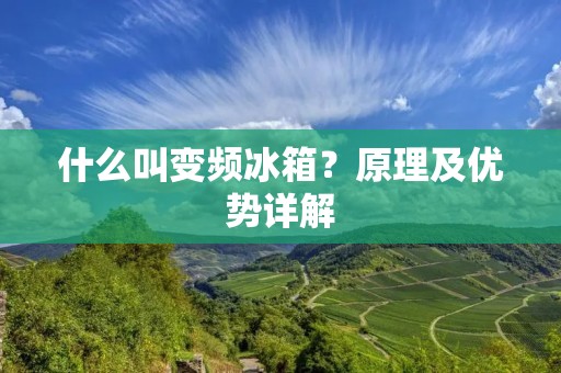 什么叫变频冰箱?原理及优势详解 什么叫变频冰箱?原理及优势详解