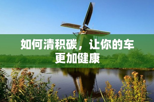 如何清积碳，让你的车更加健康