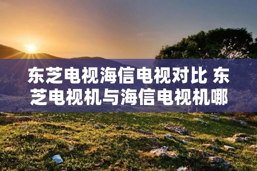 东芝电视海信电视对比 东芝电视机与海信电视机哪个好?