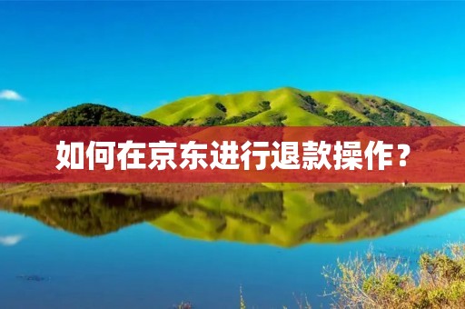 如何在京东进行退款操作？