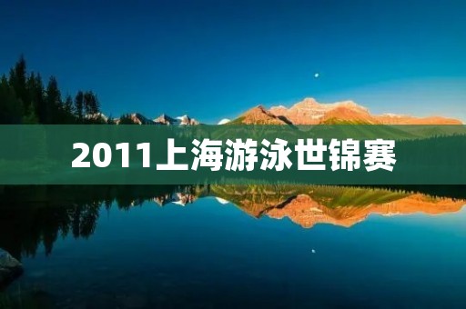 2011上海游泳世锦赛：历史上最成功的游泳世锦赛