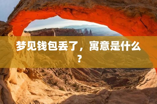 梦见钱包丢了，寓意是什么？
