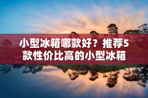 小型冰箱哪款好?推荐5款性价比高的小型冰箱