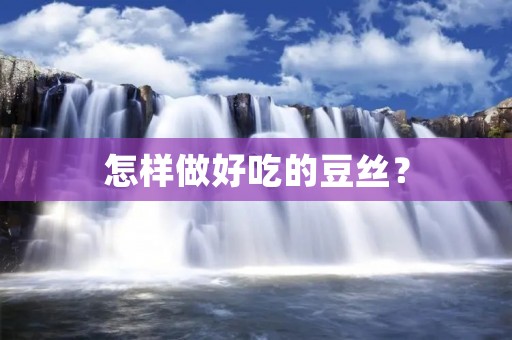 怎样做好吃的豆丝? 怎样做好吃的豆丝?