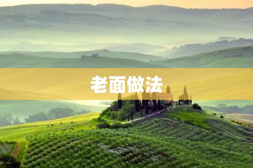 老面做法：传承中华美食文化的珍贵遗产