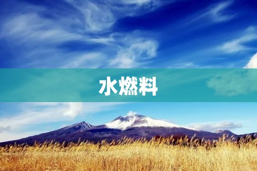 水燃料：未来能源的新选择