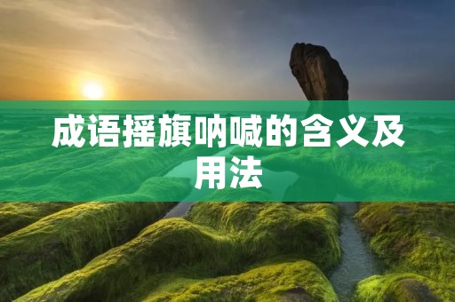 成语摇旗呐喊的含义及用法