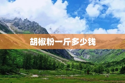 胡椒粉一斤多少钱
