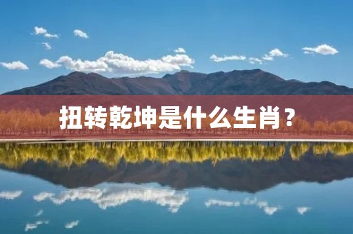 扭转乾坤是什么生肖？