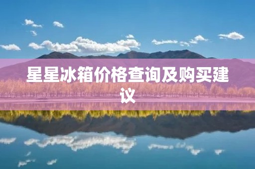 星星冰箱价格查询及购买建议 星星冰箱价格查询及购买建议