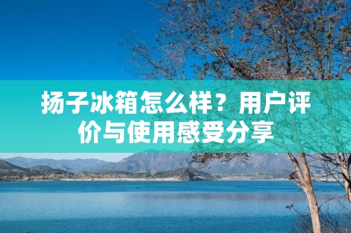 扬子冰箱怎么样?用户评价与使用感受分享 扬子冰箱怎么样?用户评价与使用感受分享