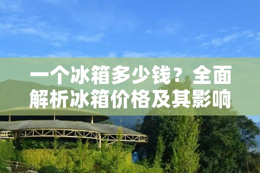 一个冰箱多少钱?全面解析冰箱价格及其影响因素 一个冰箱多少钱?全面解析冰箱价格及其影响因素