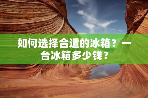 如何选择合适的冰箱?一台冰箱多少钱? 如何选择合适的冰箱?一台冰箱多少钱?