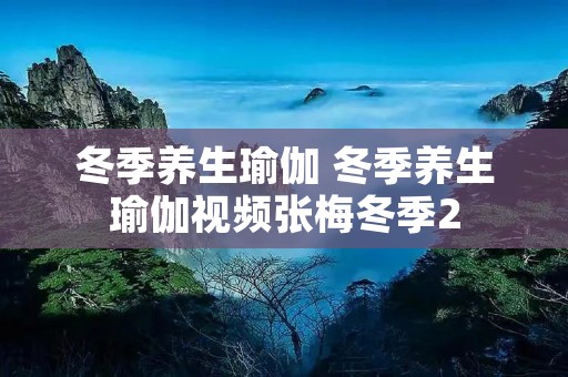 冬季养生瑜伽 冬季养生瑜伽视频张梅冬季2 冬季养生瑜伽 冬季养生瑜伽视频张梅冬季2