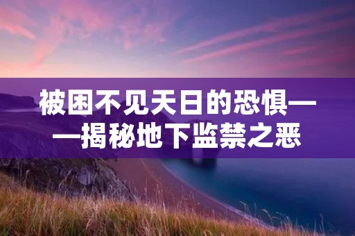 被困不见天日的恐惧——揭秘地下监禁之恶 被困不见天日的恐惧——揭秘地下监禁之恶