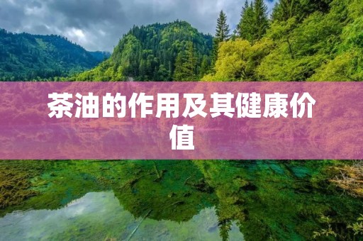茶油的作用及其健康价值