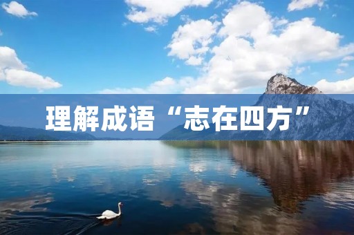 理解成语“志在四方”