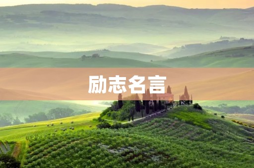 励志名言：激励你追逐梦想的力量