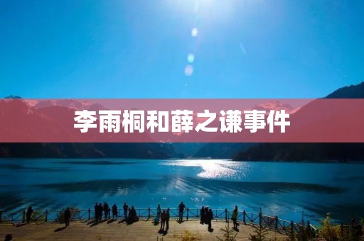 李雨桐和薛之谦事件：一段荒诞的爱情故事