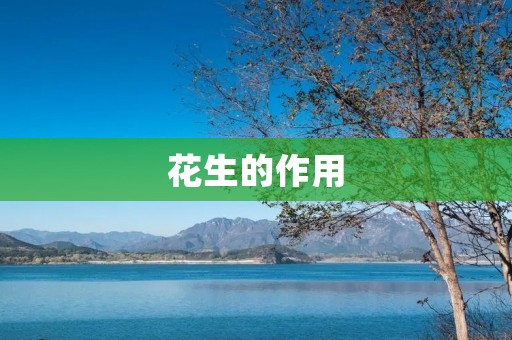 花生的作用 花生的作用