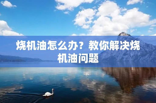 烧机油怎么办？教你解决烧机油问题