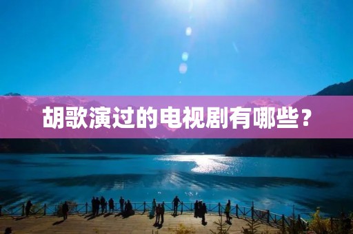 胡歌演过的电视剧有哪些?